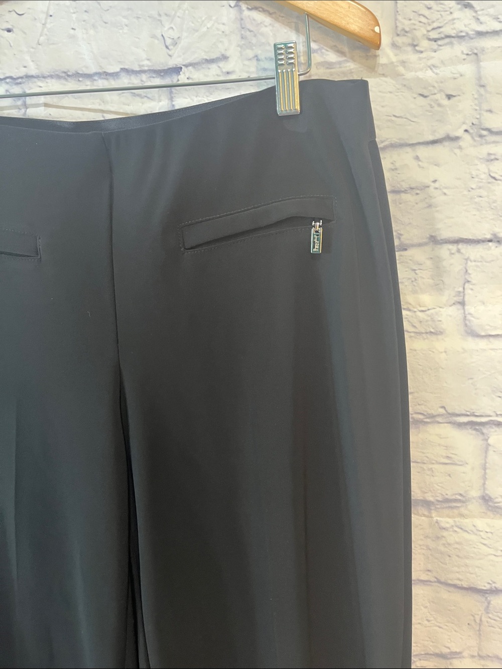 Joseph Ribkoff Wide Leg Dress Pants NWT Black Size 14 - Picture 3 of 9